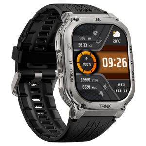 KOSPET TANK M3 Males’s Rugged Smartwatch with 480mAh Lengthy Battery, 170+ Sports activities Modes, and Trendy Design