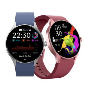 Smartwatch with AMOLED Show, Touchscreen Coloration LCD, Name Storage, IP68 Waterproof, and OLED Display